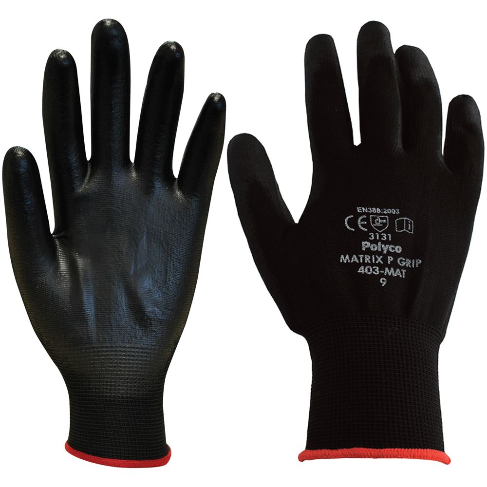 Polyco Matrix P Grip PU Gloves 40-MAT