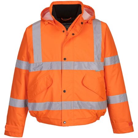 Portwest S463 Deluxe Padded Waterproof Hi Vis Bomber Jacket