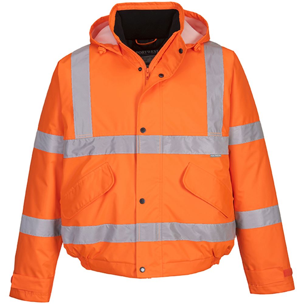 Portwest S463 Deluxe Padded Waterproof Hi Vis Bomber Jacket