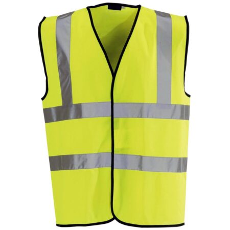Yellow Hi Vis Vest - Conforms to Latest EN ISO 20471 Class 2