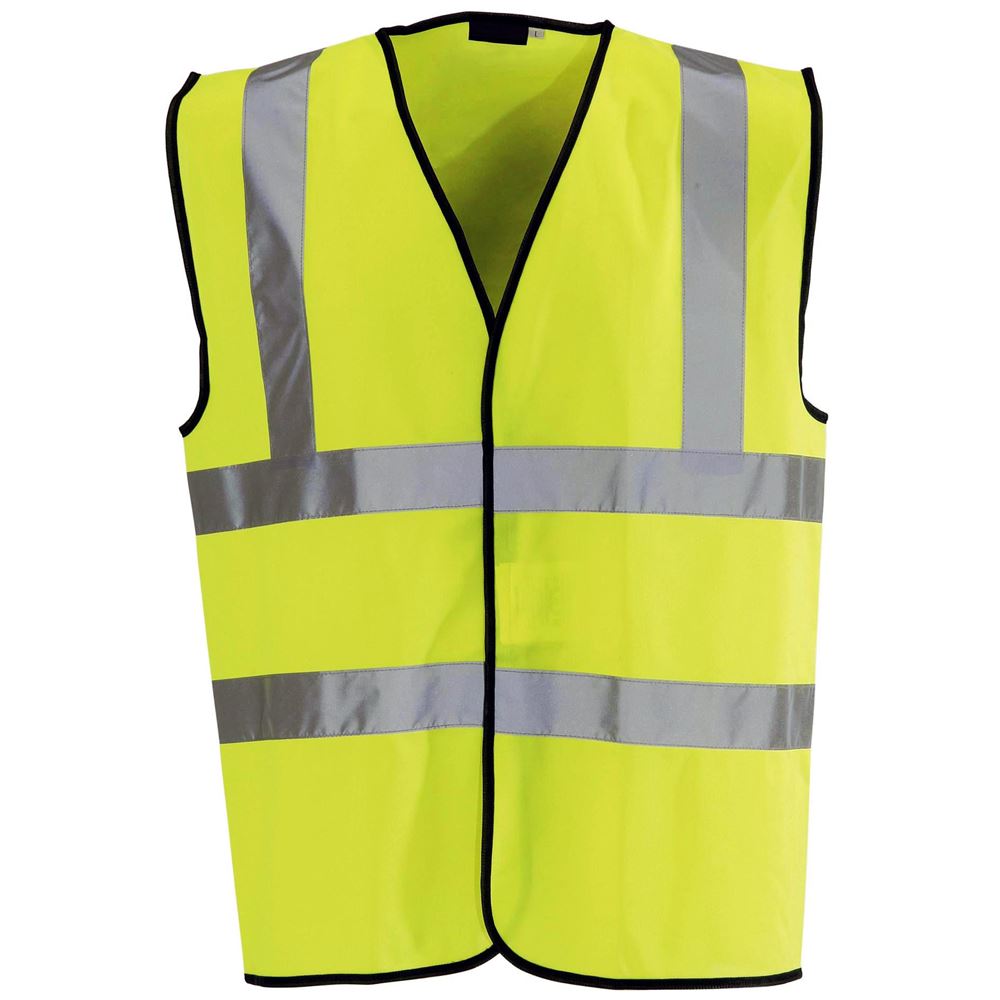Yellow Hi Vis Vest - Conforms to Latest EN ISO 20471 Class 2